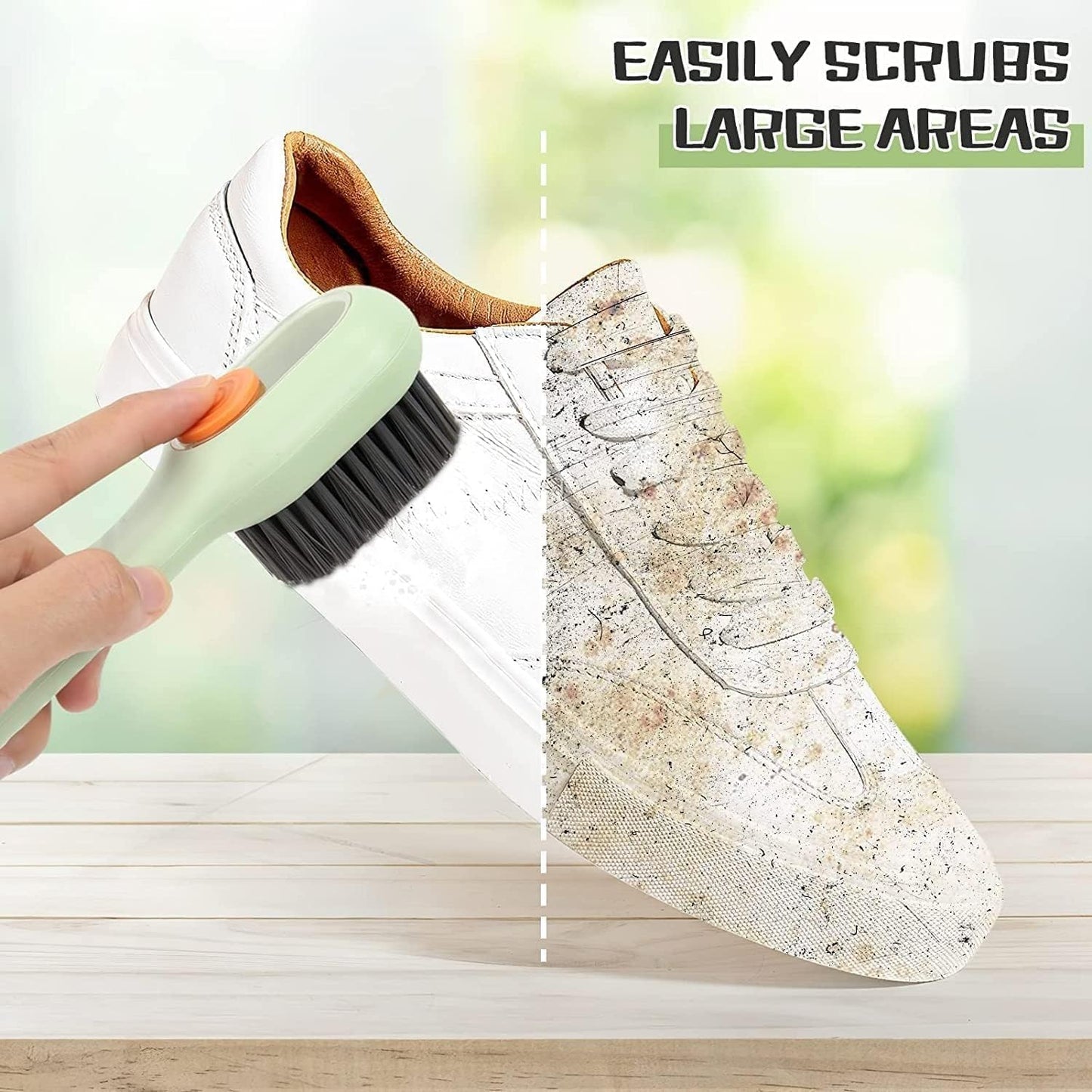 Soap Dispensing Shoe Brush