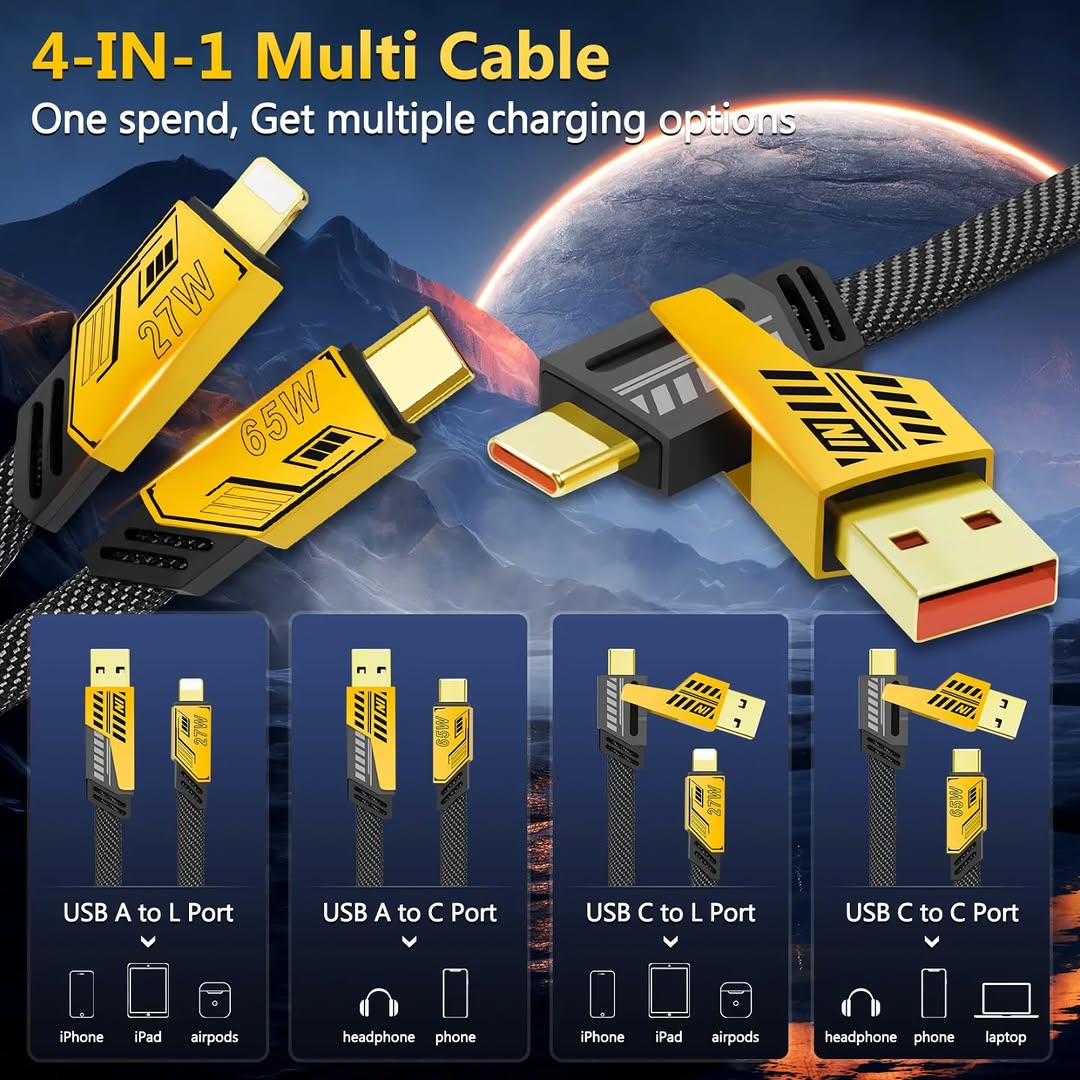 4-in-1 Fast Charging Cable