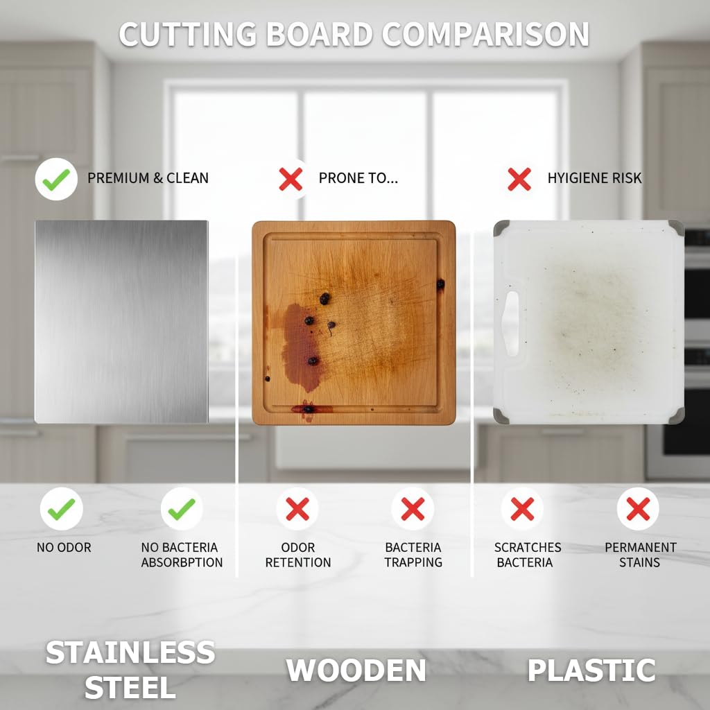 Premium Stainless Steel Chopping Board